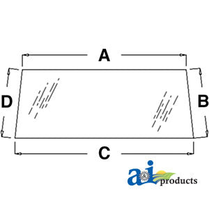 A-LP4041 Glass, Rear PN: LP4041