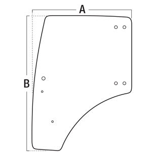 A-LVU31698 Glass, Door (LH) PN: LVU31698