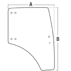 A-LVU31699 Glass, Door (RH) PN: LVU31699
