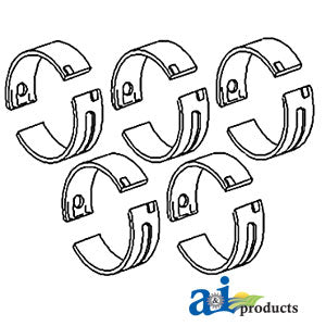 A-74006175 Bearing Set, Main (Std, set of 5) PN: 74006175