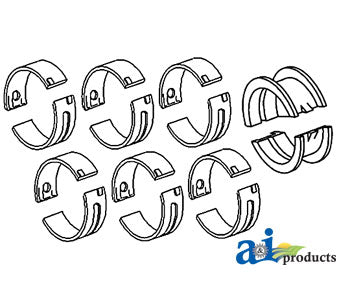 A-MB414-10 Bearing Set, Main (.010