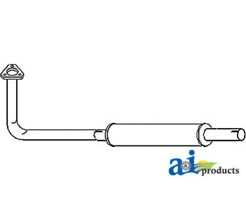 A-MF3610 MUFFLER PN: MF3610