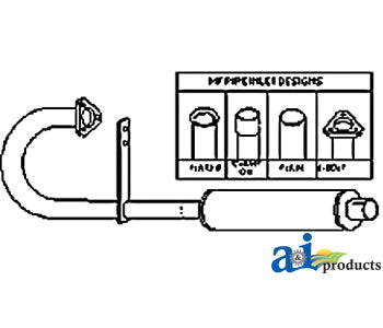 A-MF8010 MUFFLER PN: MF8010