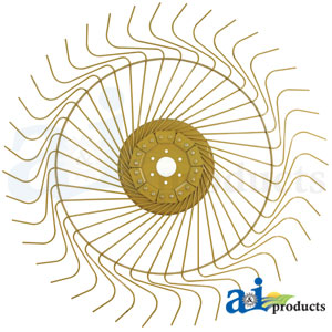 A-P20BG003 Rake Wheel Complete, (RH) w/ 7mm Tines PN: P20BG003