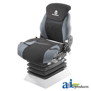 A-PGR866 Grammer Protecto Seat Cover Set, 2 pc Back & Bottom, Gray / Black Cloth PN: PGR866