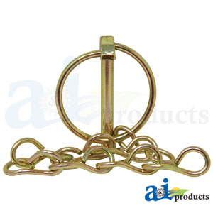 A-PN102C Lynch Pin, w/ Chain .250