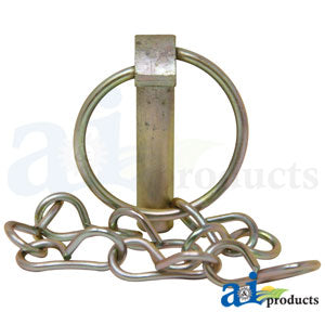 A-PN107C Lynch Pin, w/ Chain .437
