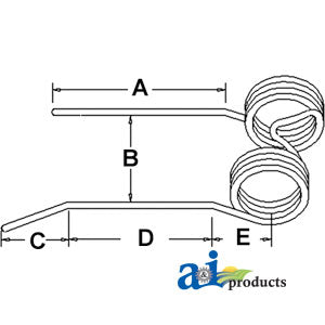 A-51001287 Tedder Tooth PN: 51001287