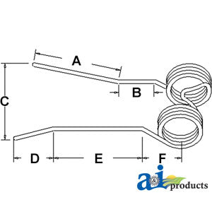 A-51001288 Tedder Tooth PN: 51001288