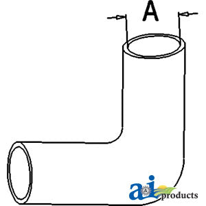 A-R105074 Radiator Hose, Upper PN: R105074