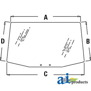 A-R110990 Glass, Rear PN: R110990