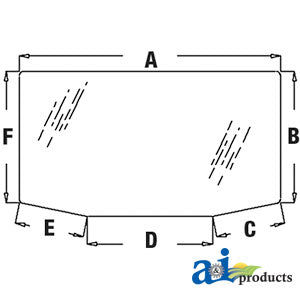 A-R130522 Glass, Rear - Tinted PN: R130522