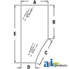 A-R131163 Glass, Door (LH) PN: R131163