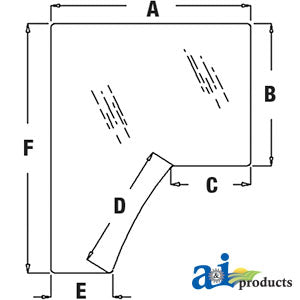A-R157210 Glass, Door (LH) - Tinted PN: R157210