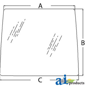 A-R204742 Glass, Windshield, Front - Tinted PN: R204742