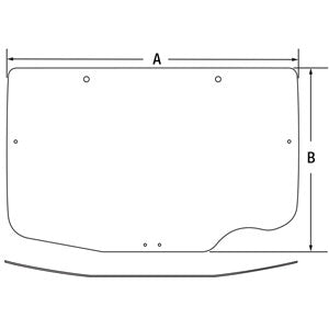 A-R537532 Glass, Rear PN: R537532
