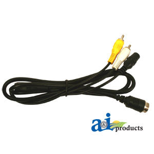 A-RCACABLE CabCAM Cable, 4 Pin Male/RCA Male/Power PN: RCACABLE