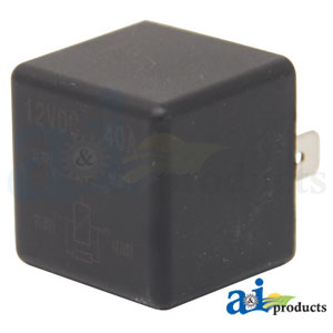 A-RE47824 Relay, 40 Amp, W/ Resistor PN: RE47824