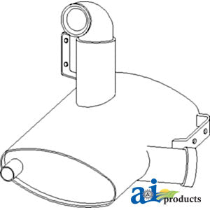 A-RE52086 Muffler PN: RE52086