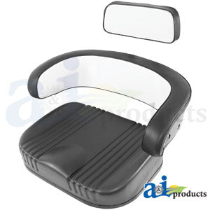 A-SCS9982-S5 Seat Cushion Set 3 Pc., Steel, w/o Brkts., BLK/WHT PN: SCS9982-S5