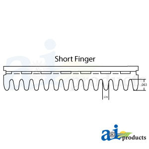 A-AH212423 Precleaner, Short, Hump Finger Adjustable PN: AH212423