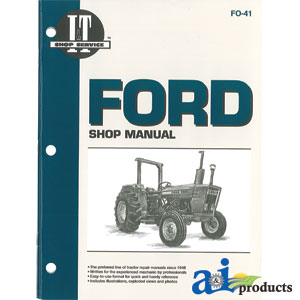 A-SMFO41 Ford New Holland Shop Manual PN: SMFO41