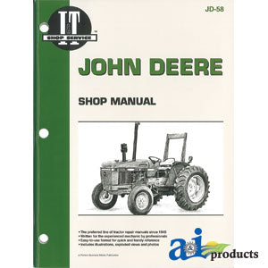 A-SMJD58 John Deere Shop Manual PN: SMJD58