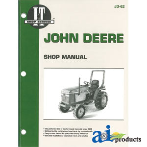 A-SMJD62 John Deere Shop Manual PN: SMJD62