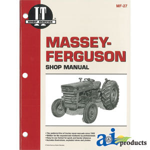 A-SMMF27 Massey-Ferguson Shop Manual PN: SMMF27