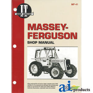 A-SMMF41 Massey-Ferguson Shop Manual PN: SMMF41