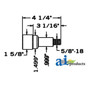 A-SP1300 Spindle PN: SP1300