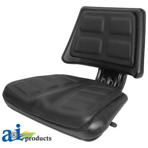 A-T110BL Seat, Universal w/ Trapezoid Back, BLK PN: T110BL