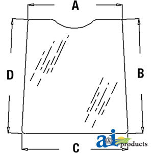 A-T133335 Glass, Door, Upper (LH) PN: T133335