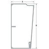 A-T202653 Glass, Cab Door, RH PN: T202653