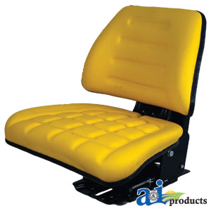 A-T222YL Seat w/ Trapezoid Backrest, YLW, 300 lb / 136 kg Weight Limit PN: T222YL