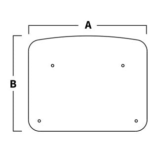 A-T242807 Plexiglass, Cab Roof PN: T242807