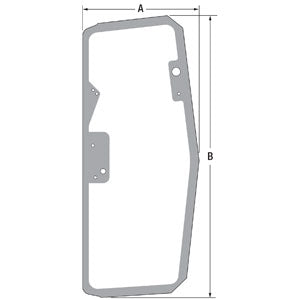 A-T255707 Glass, Cab Door, LH PN: T255707