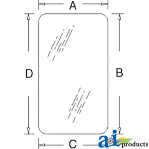 A-T30859 Glass, Door (RH/LH) - Tinted PN: T30859