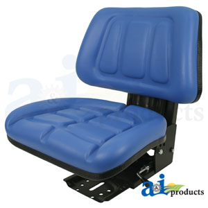 A-T333BU Seat w/ Trapezoid Backrest, Blue Vinyl, 265 lb / 120 kg Weight Limit PN: T333BU