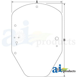 A-T344818 Glass, Cab Door PN: T344818