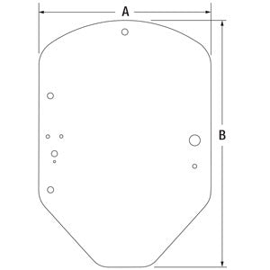 A-T361540 Glass, Cab Door PN: T361540