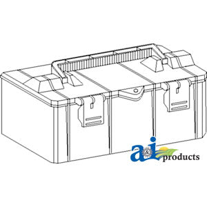 A-TB12625 Tool Box, Plastic, 12.625