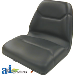 A-TMS111BL Seat, Michigan Style, w/ Slide Track, Deluxe Cushion, BLK PN: TMS111BL