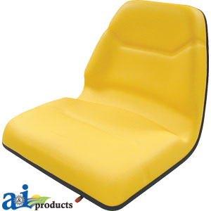 A-TMS111YL Seat, Michigan Style, w/ Slide Track, Deluxe Cushion, YLW PN: TMS111YL