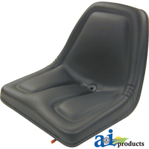 A-TMS444BL Seat, Michigan Style, w/ Slide Track, BLK PN: TMS444BL
