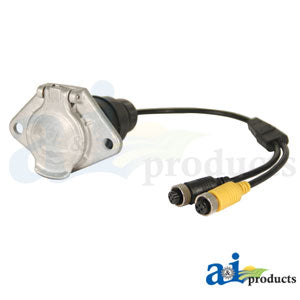 CabCAM Plug, Monitor End, 2 Camera Capability TP7523 A&I Part No: A-TP7523