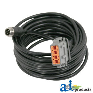 A-TRM20 CabCAM Cable, Power / Video, Trimble AgGPS FmX, CFX/ FM-750 Or FM-1000 Display To Wired Camera, 20' PN: TRM20