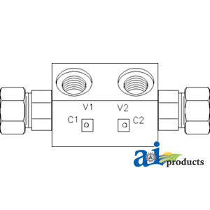 A-VFD3014 Double Pilot Check Valve, 3/8