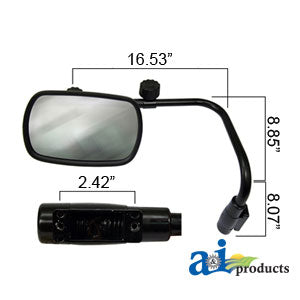 A-VLD1034 Mirror Assembly, Universal Extendable, Glass (LH) PN: VLD1034