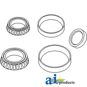 A-VLH1717 Bearing Set, Tail Wheel PN: VLH1717